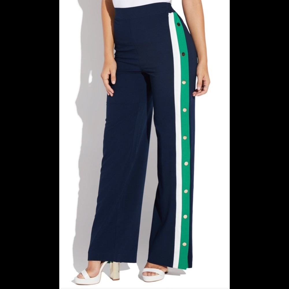 NWT Size M Symphony Snap Detail Wide Leg Pants